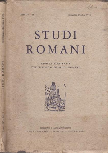 Studi romani - copertina