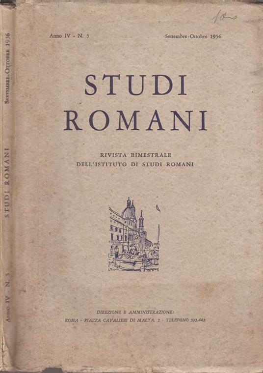 Studi romani - copertina