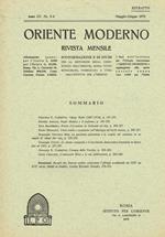 Oriente Moderno Anno Lv N.5-6 Estratto. Rivista Mensile D'Informazione E Di Studi Per La Diffusione Della Conoscenza Dell'Oriente Sopra Tutto Musulmano