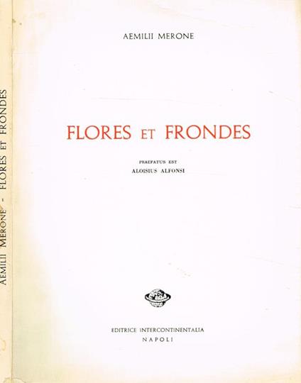 Flores Et Frondes - Emilio Merone - copertina