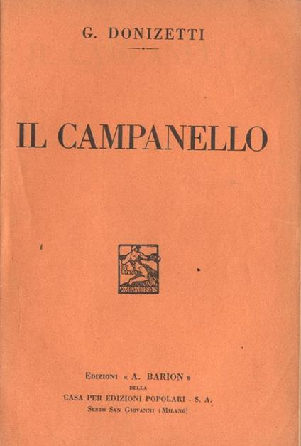 Il campanello - Gaetano Donizetti - copertina