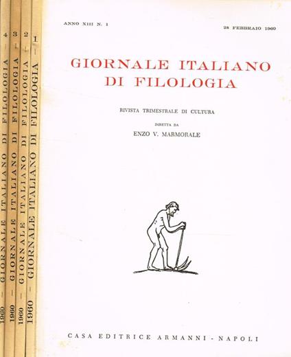 Giornale Italiano Di Filologia. Rivista Trimestrale Di Cultura - copertina