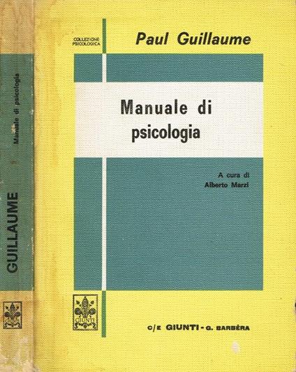 Manuale Di Psicologia - Paul Guillaume - copertina