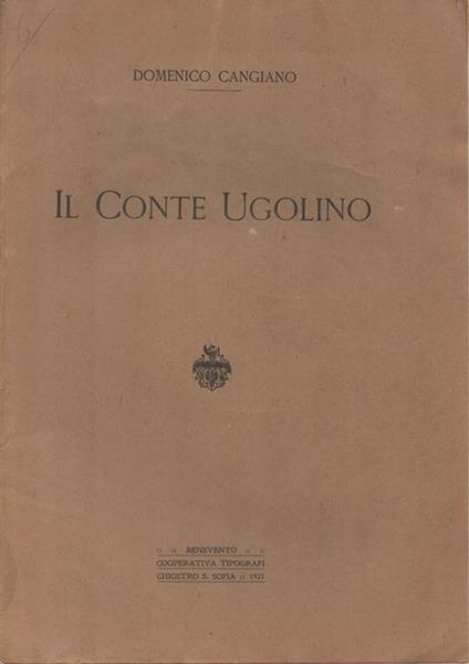 Il Conte Ugolino - Domenico Cangiano - copertina