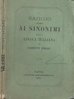 Saggio Intorno Ai Sinonimi Della Lingua Italiana