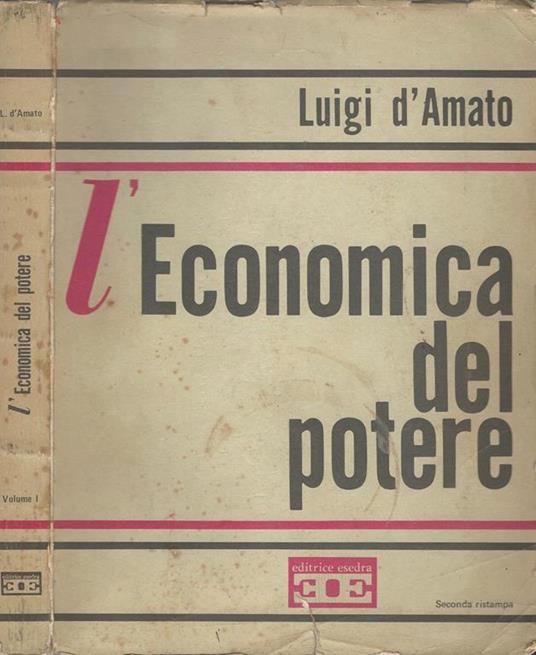 L' economica del potere, vol. I - Luigi D'Amato - copertina