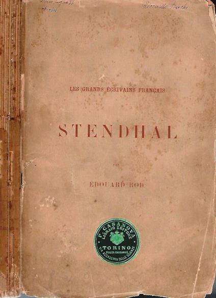 Stendhal. Conferenza Tenuta A Venezia L'8 Marzo 1891 - Edouard Rod - copertina