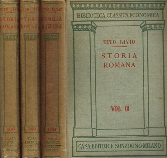 Storia Romana Vol.Iii Iv V - Tito Livio - copertina