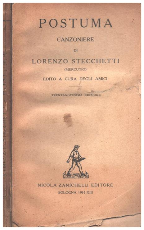 Postuma. Canzoniere - Lorenzo Stecchetti - copertina