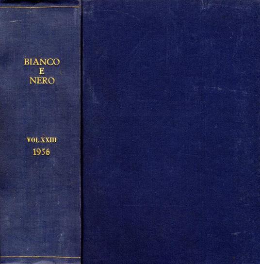 Bianco E Nero Anno 1956. Rassegna mensile di studi cinematografici - copertina