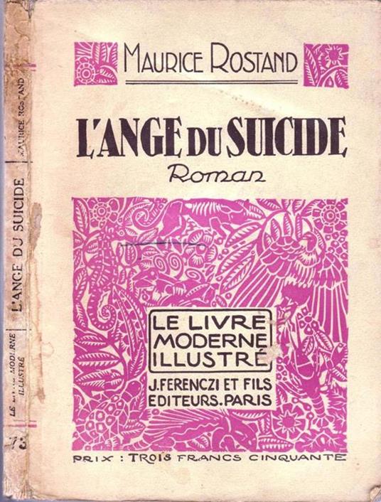 L' Ange Du Suicide - Maurice Rostand - copertina