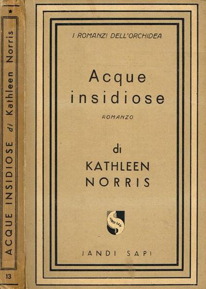 Acque Insidiose - Kathleen Norris - copertina