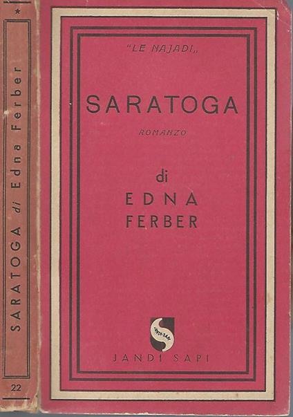 Saratoga - Edna Ferber - copertina