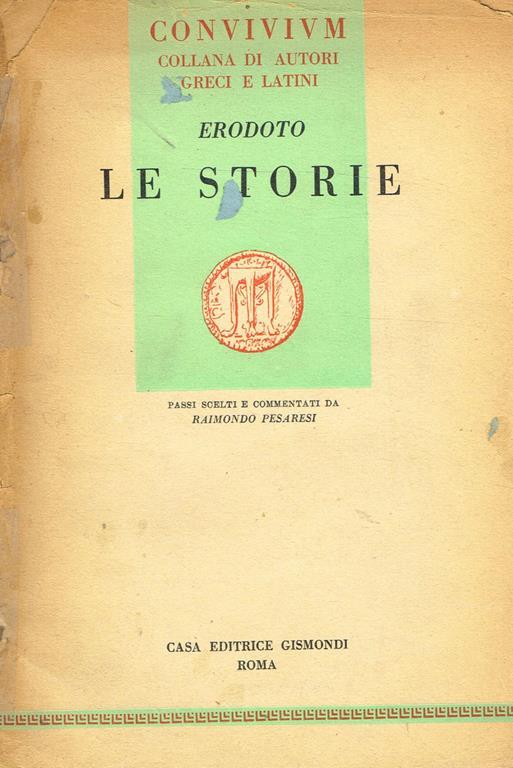 Le Storie - Erodoto - copertina