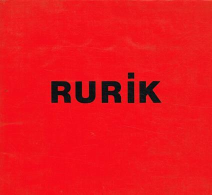Rurik. Academie De France à Rome Villa Medicis Novembre 1984 - copertina