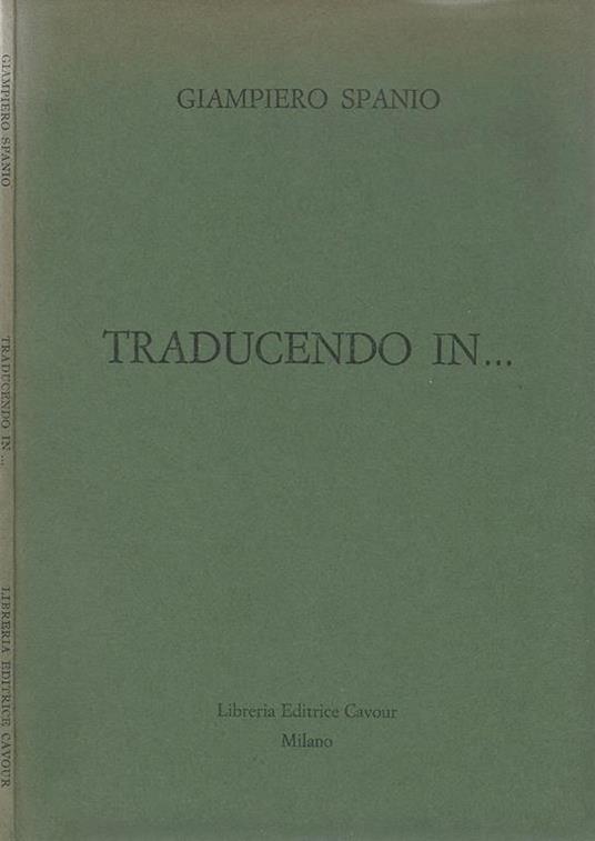 Traducendo in… - Giampiero Spanio - copertina