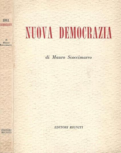 Nuova Democrazia - Mauro Scoccimarro - copertina