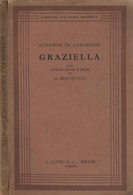 Graziella - Alphonse de Lamartine - copertina