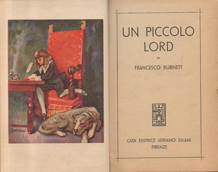 Un piccolo Lord - Frances Hodgson Burnett - copertina