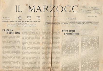 Il Marzocco N. 47 - copertina