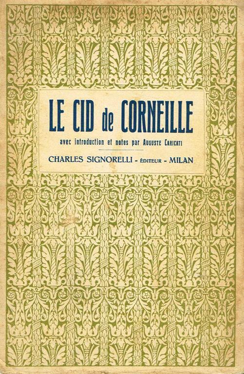 Le Cid - Pierre Corneille - copertina