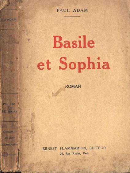 Basile et Sophia - Paul Adam - copertina