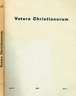 Vetera Christianorum Anno 8 Fasc.1