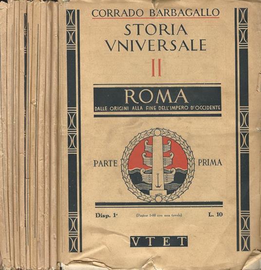 Roma Dalle Origini Alla Fine Dell'Impero D'0Ccidente - Corrado Barbagallo - copertina