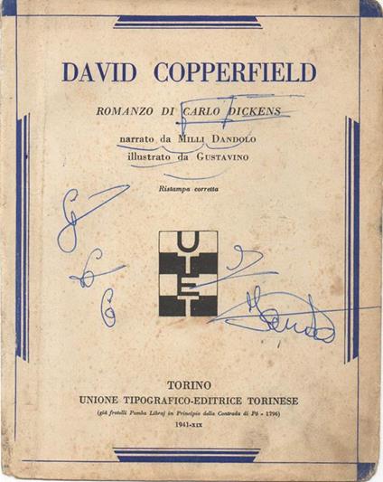 David Copperfield. Romanzo di Carlo Dickens - copertina