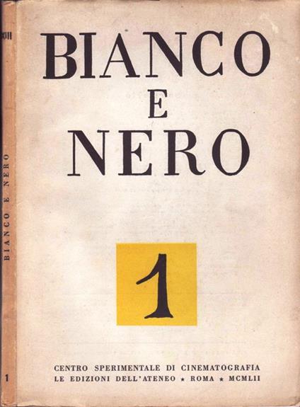 Bianco E Nero. Rassegna mensile di studi cinematografici - copertina