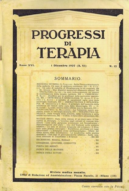 Progressi di Terapia - copertina