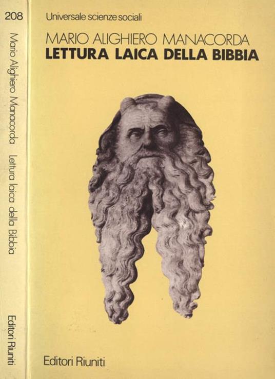 Lettura laica della Bibbia - Mario Alighiero Manacorda - copertina