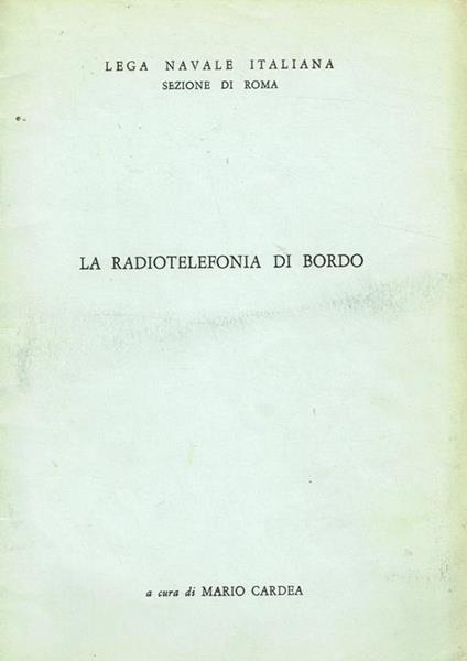 La Radiotelefonia Di Bordo - copertina