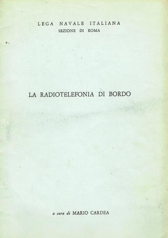 La Radiotelefonia Di Bordo - copertina