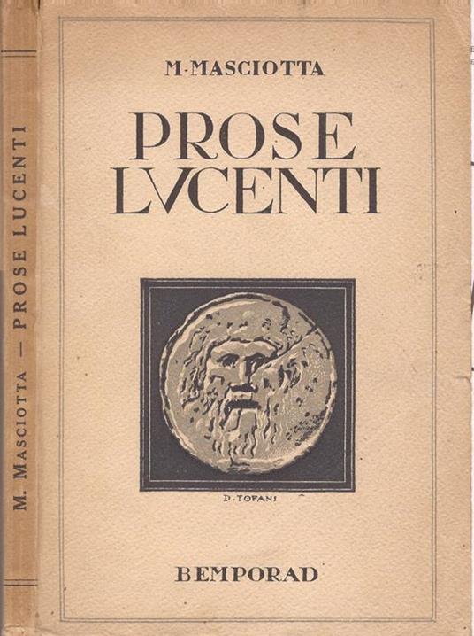 Prose lucenti - Michelangelo Masciotta - copertina