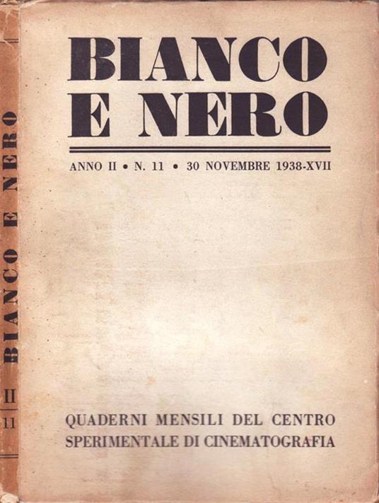 Bianco E Nero. Quaderni mensili del Centro Sperimentale di Cinematografia - copertina