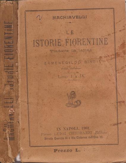 Le Istorie Fiorentine - Machiavelli - copertina