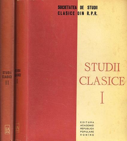 Studii Clasice - copertina