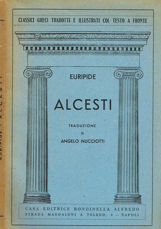 Alcesti - Euripide - copertina