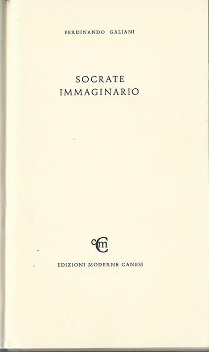 Socrate Immaginario - Ferdinando Galiani - copertina