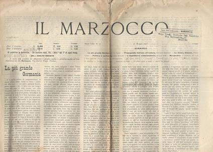 Il Marzocco N. 21 - copertina