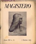 Magistero. Anno XII n. 15. 1 Ottobre 1968