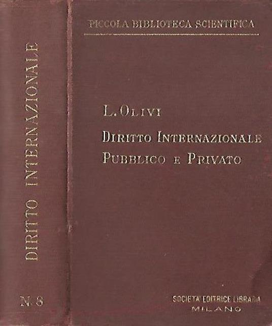 Diritto Internazionale Pubblico e Privato - Luigi Olivi - copertina