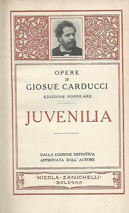 Juvenilia (miscellanea) - Giosuè Carducci - copertina