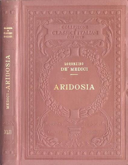 Aridosia e Apologia - Lorenzino De Medici - copertina