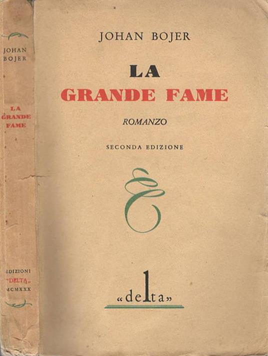 La Grande Fame - Johan Bojer - copertina