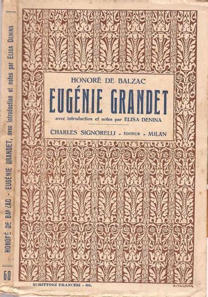 Eugénie Grandet - Honoré de Balzac - copertina