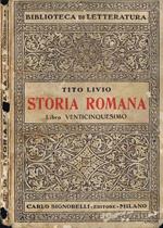 Storia Romana. Libro Venticinquesimo