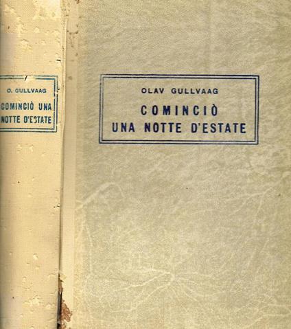 Cominciò Una Notte D'Estate - Olav Gullvaag - copertina