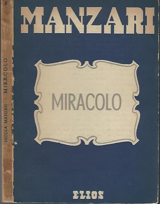 Miracolo - Nicola Manzari - copertina